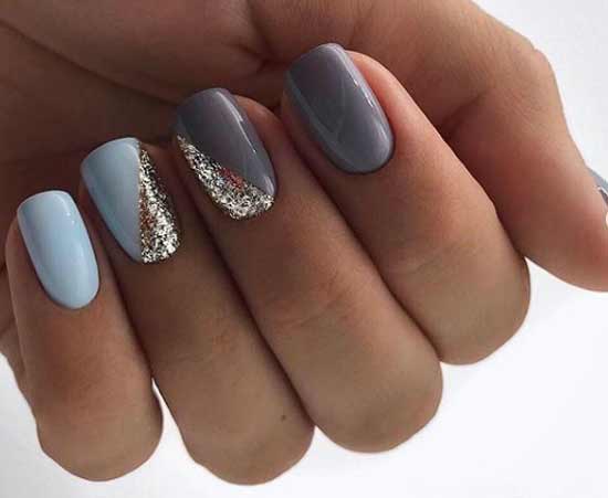 Нежный зимний маникюр: модные идеи стильного nail-арта фото ногти с акцентом